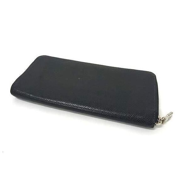 Louis Vuitton Wallet Zippy Wallet Vertical M30510 Blue Marine Taiga Men's Round - Picture 3 of 6